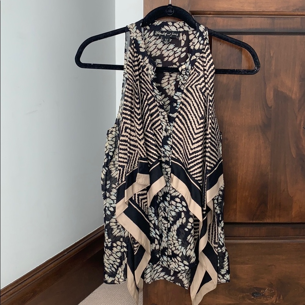 Elizabeth and James Layered Sleeveless Top in Silk